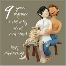 9th Wedding Anniversary Gift List Traditional And Modern 9th Wedding Anniversary Anniversary Greeting Cards Wedding Anniversary Cards