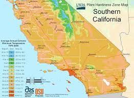 Southern California Plant Hardiness Growing Zones California Plants Planting Zones Map California Drought Tolerant Landscape California