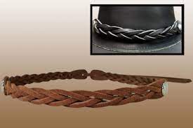 Braided Leather Hat Band North Star Leather Co
