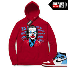 It has a slouchy hood, deep armholes, and raw finished edges. Fearless Jordan 1 Hoodie Red Joker Sneaker Match Jordans