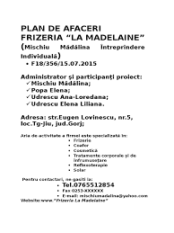 400 rezultate pentru plan de afaceri salon de infrumusetare. Plan De Afaceri Frizerie Doc
