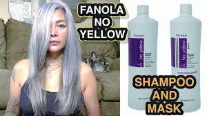 Fanola No Yellow Shampoo Fanola No Yellow Mask On Natural Gray Brassy Chlorine Damaged Hair Y Chlorine Damaged Hair Damaged Hair No Yellow Shampoo Fanola