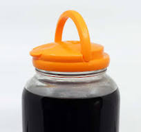 Flip-up Pour Lid w/ Handle for Gallon-Size Brewing Jars