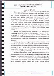 9 contoh proposal usaha, tinggal pilih langsung download contoh proposal usaha. Proposal Pembangunan Gedung Gereja Makkio Baji Pdf