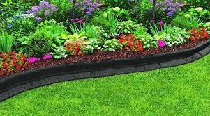 Create A Gorgeous Garden With 4 Rubber Premium Landscape Edging Flexible Yet Modern Design Landscape Edging Landscaping With Rocks Front Lawn Landscaping