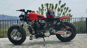 Harley Davidson Sportster Evolution Cross Offroad Dirttracker Harley Davidson Harley Davidson Sportster Custom Bikes