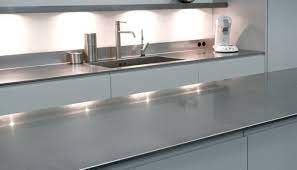 Did you know that you can also coat countertops using other cemcrete products? Stainless Steel Countertop 12mm Abk Innovent Kitchen Polished