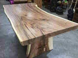 Belair Raw Edge Solid Timber Dining Table Timber Dining Table Dining Table Rustic Dining Table