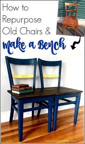 Got some old dining chairs off the street or gumtree? How To Make A Diy Bench From Chairs Repurpose Project