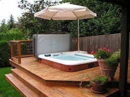 View our wide selection of spa installations, backyard furnishings, backyard kitchens, hardscapes, landscapes, and patio cooling & heating solutions. Hot Tub Backyard Spa No Little Umbrella But A Bali Thatch Hut Hot Tub Backyard Hot Tub Patio Hot Tub Outdoor