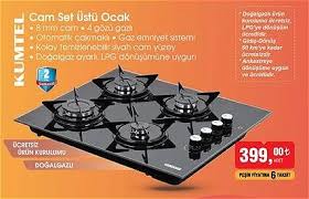 Kumtel, ulusal ve uluslararası beyaz eşya sektöründe kalitesini kanıtlamış kalabalık ailelerin tercihi 5 li set üstü ocak siyah, beyaz, inox ve cam yüzey seçenekleriyle karşınıza çıkıyor. Kumtel Cam Set Ustu Ocak Indirimde Market