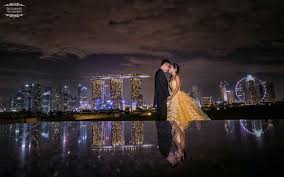 Singapore City Night Shots Pre Wedding Inspiration Top Wedding Photographers Wedding Photographers Chicago Wedding Venues