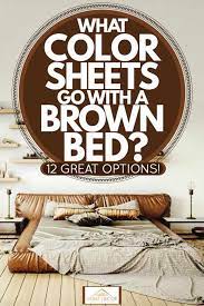 Queen comforter + 2 shams, color: What Color Sheets Go With A Brown Bed 12 Great Options Home Decor Bliss