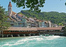 Notice the weapons of mass destruction below? Switzerland Thun Aare Alps Free Photo On Pixabay
