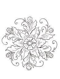 Norwegian Rosemaling Coloring Page From Norway Category Select From 21274 Printable Cra Rosemaling Pattern Floral Embroidery Patterns Embroidery Patterns Free