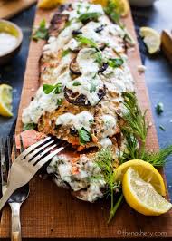 Instructions · soak the cedar planks. Cedar Plank Salmon And Herb Yogurt Recipe Cooking Salmon Cedar Plank Salmon Salmon Recipes