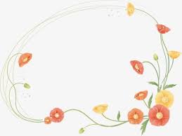 Red Flowers Border Vector Flowers Red Flowers Flower Border Png