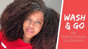 WASH AND GO ON TRANSITIONING GREY HAIR // Samantha Pollack