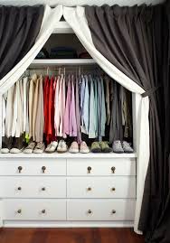 Plain closet doors look like a million bucks. Closet Door Curtain Ideas Closet With Black And Home Decor At Repinned Net