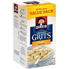 Quaker Instant Grits Butter Value Pack 22 Packets Walmart Com In 2020 Instant Grits Tasty Ingredients Grits