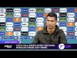 Read more:portugal begin defence against hungary. Cristiano Ronaldo Moves Coca Cola Bottle Out Of The Way At Presser And Says Aqua Stock Drops Youtube