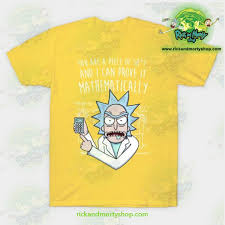 Plain anime clothing rick and morty cotton polyester retro blanks distressed t shirt for men. Rick Morty Mathematically T Shirt Rick And Morty Shop