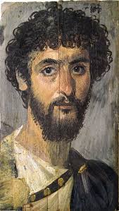 Middle Eastern Jesus Painting Portrait Ancient Roman Art Jesus Painting