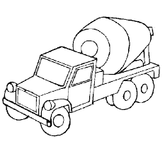 Concrete mixer coloring page to print. Concrete Mixer Coloring Page Coloringcrew Com