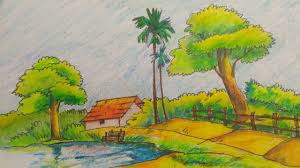 How To Draw A Easy Simple Landscape Kid S Drawing Tutorial Landscape Drawing Easy Landscape Drawings Easy Scenery Drawing Lack of observational skill, and lack of skill in manipulating art materials. landscape drawings easy scenery drawing