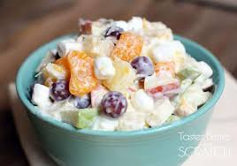 It's not until i finish making something from scratch that i realize how accomplished it makes you feel. Creamy Fruit Salad Recipe Tastes Better From Scratch Laura Copy Me That