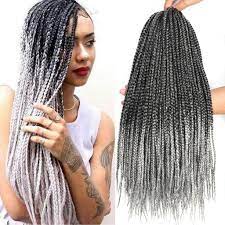 4 Salt And Pepper Braids With Good Reviews Crochet Braids Hairstyles Braid In Hair Extensions Crochet Braids