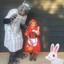 Big Bad Wolf Homemade Little Red Riding Hood Kids Costume Scary Cute Toddler Child Halloween Ki Halloween Costumes For Kids Halloween Kids Kids Costumes