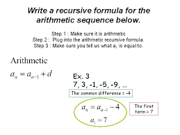 Write recursive rules for sequences. Sequences What Is A Sequence A Sequence Of