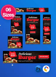 Food Restaurant Banners Ad Template Html Psd Download Banner Ads Web Banner Animated Banners