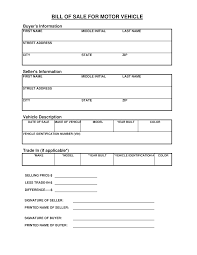 Vehicle showrooms and automobile dealers can take a cue from this bill which gives an idea of the standard format of a vehicle bill of sale. New Motor Vehicle Bill Of Sale Form Templates At Allbusinesstemplates Com