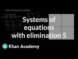 If the calculator did not compute something or you have identified an error, please write it in comments below. Systems Of Equations With Elimination 4x 2y 5 2x Y 2 5 Video Khan Academy