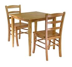 3pc Dining Set With Square Table 2 Chairs Wooden In Beige Finish Stylish Simple Dining Room Kitchen H Oak Dining Sets Square Dining Tables 3 Piece Dining Set
