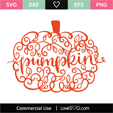 Pumpkin Word Svg Cut File Lovesvg Com