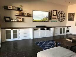 Big Tv Wall Living Room Entertainment Ikea Tv Wall Unit Home