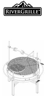 This versatile grill can either be used as a fire pit ideal for roasting marshmallows or can be outfitted with a round cooking slab that is perfect for grilling all your meats and veggies to perfection. Https Www Manualshelf Com Manual Rivergrille Gr1038 014612 Instructions Assembly English Html