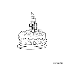 Coloriage.info vous présente le dessin joyeux anniversaire pdf en ligne gratuitement d'une qualité supérieur. Coloriage Anniversaire 40 Ans Dessin Anniversaire A Imprimer