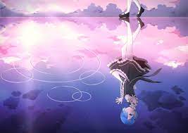 Re Zero Kara Hajimeru Isekai Seikatsu Rem Water Reflection Walking Scenic Anime 1080p Wallpaper Hdwallpaper Anime Background Anime Wallpaper Backgrounds