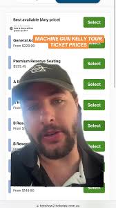 Machine Guy Kelly Melbourne Ticket Prices
