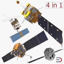 Satellite Collection 3d Model Ad Satellite Collection Model In 2020 Satellites 3d Model Weather Satellite