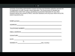 These consent form templates have been posted for your reference. How To Fill Vfs Consent Form In India For Your Canada Visa Applications Step By Step Full Details Youtube
