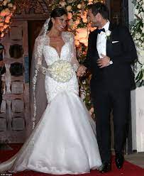 Frank Lampard Kisses Beautiful Bride Christine After The Couple Marry Celebrity Wedding Dresses Celebrity Bride Wedding Dresses