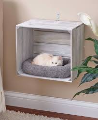 2 Pc Wall Mounted Cat Crate Beds In 2020 Animal Room Katzenzimmer Diy Katzenbett