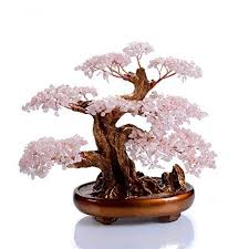 Kalifano Natural Rose Quartz Gemstone Chakra Crystal Tree With Healing Properties Bonsai Feng Shui Mon In 2020 Crystal Tree Feng Shui Money Tree Rose Quartz Gemstone