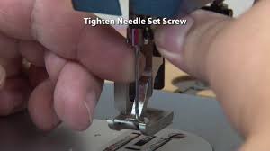 If you unscrew it, the needle bar can be moved up or down. How To Change A Sewing Machine Needle Sailrite
