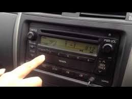 Removing the stereo from the vehicle disables the unit by requiring the entry of a specific code. How To Unlock Toyota Sterio System Youtube